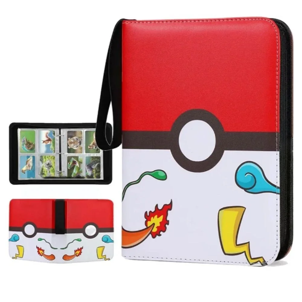 TC Games Card Binder 4-Pocket Card Holder Album with Sleeves NWOT